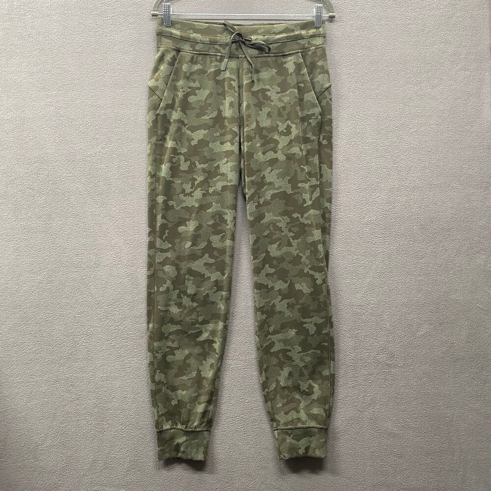 Lululemon Ready To Rulu Jogger Pants Camo Womens 8 Active High Rise LW5DA4S
